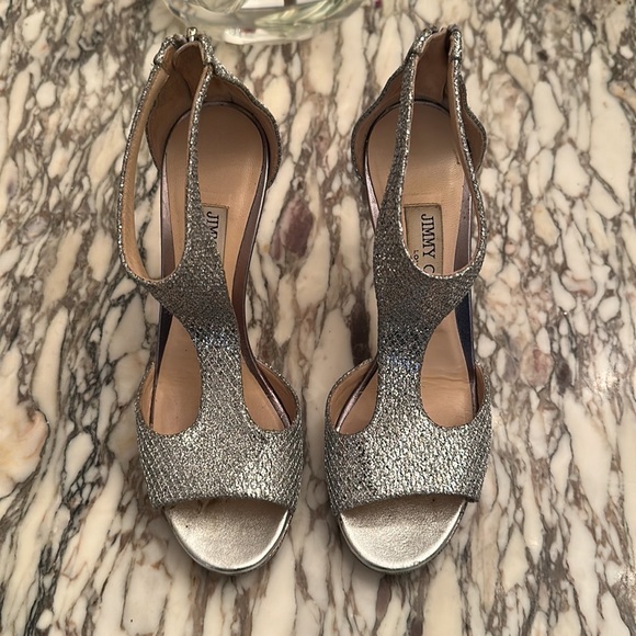 Jimmy Choo, 6 1/2, silver - Picture 3 of 7